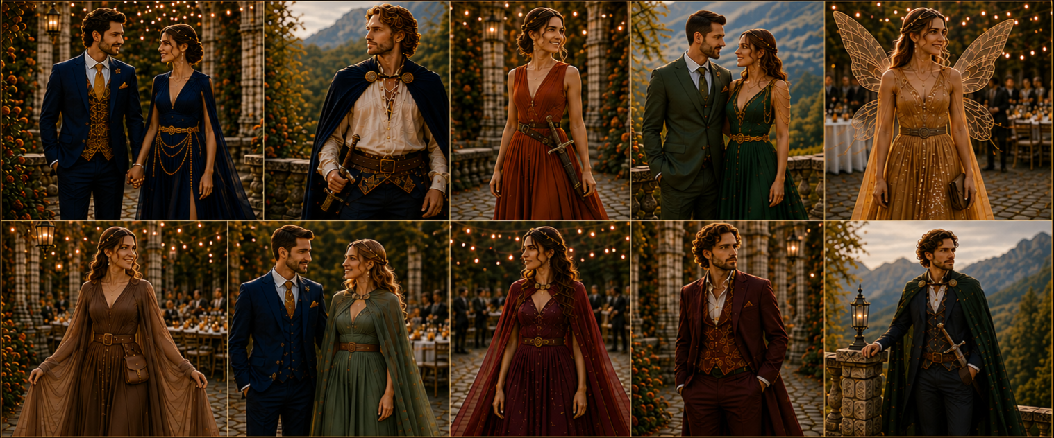 Dresscode-Inspiration: Fantasy, Elegant, Autumn
